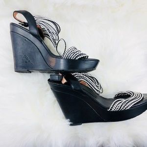 BCBGeneration Strappy Wedge Sandals